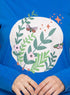 Royal Blue Printed Long - Sleeve Design 36 - Khotwh